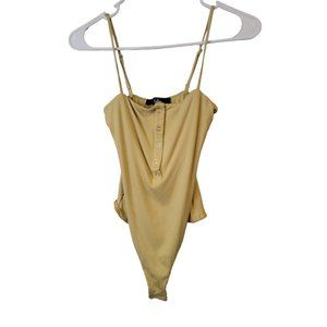 Lulus Size Small Womens Bodysuit Basic Ribbed Green Cami Tank NWOT